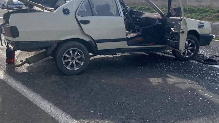 Muratlı-Tekirdağ yolunda araçlar birbirine girdi: 2 yaralı