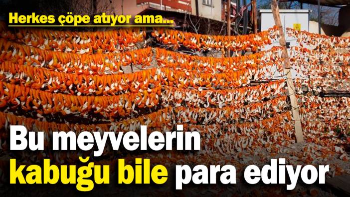 Bu meyvelerin kabuğu bile para ediyor! Herkes çöpe atıyor ama...