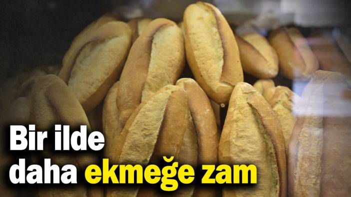 Bir ilde daha ekmeğe zam