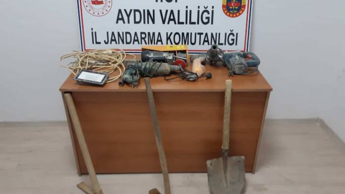 Aydın Söke’de kaçak kazı yapan iki şüpheli yakalandı