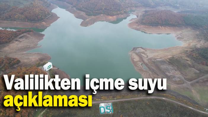 Valilikten içme suyu  açıklaması