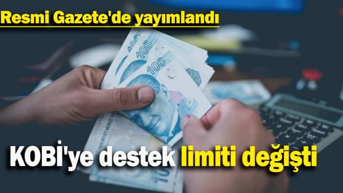 KOBİ'ye destek limiti değişti: Resmi Gazete'de yayımlandı