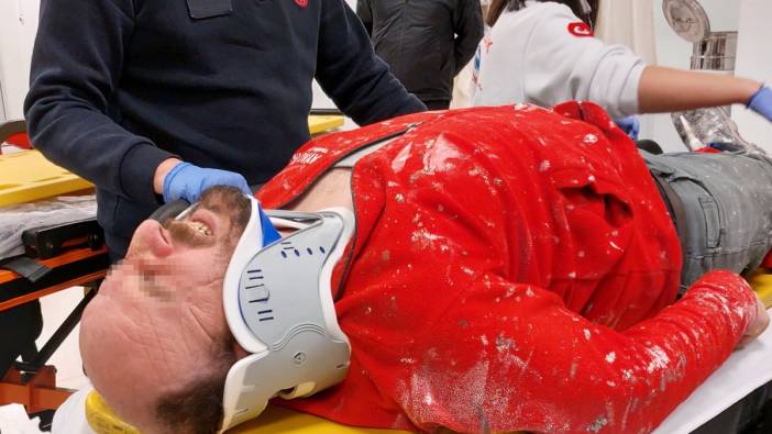 İnşaattan düşen işçi ölümden döndü