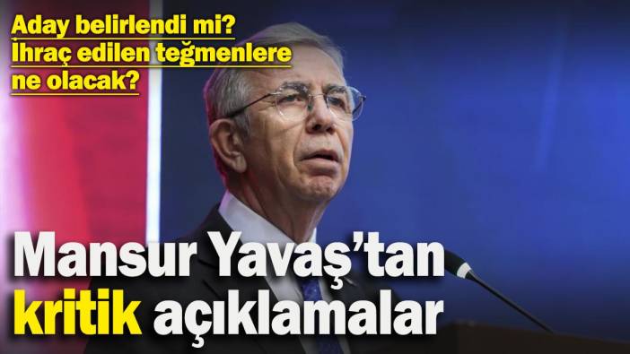 Mansur Yavaş'tan gündeme dair açıklamalar! İhraç edilen teğmenlere ne olacak?