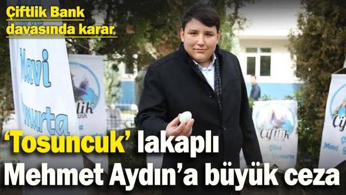 Çiftlik Bank davasında karar verildi: ‘Tosuncuk’ lakaplı Mehmet Aydın’a büyük ceza