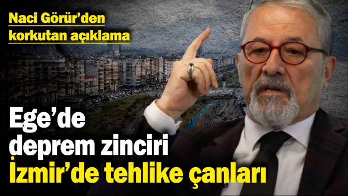 Ege'de deprem zinciri, İzmir'de tehlike çanları! Naci Görür’den korkutan açıklama