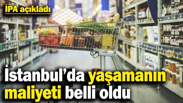 İPA açıkladı: İstanbul’da yaşamanın maliyeti belli oldu
