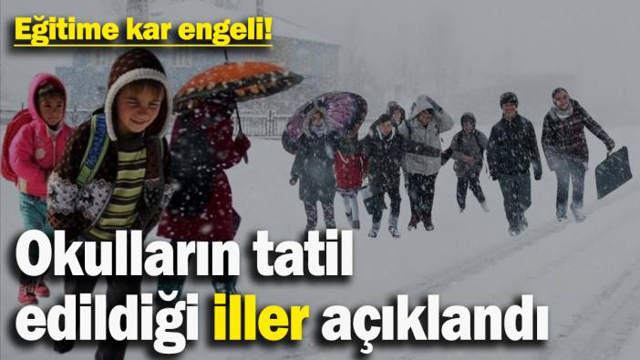 Eğitime kar engeli! Valilikler tek tek duyurdu! İşte okulların tatil edildiği iller...