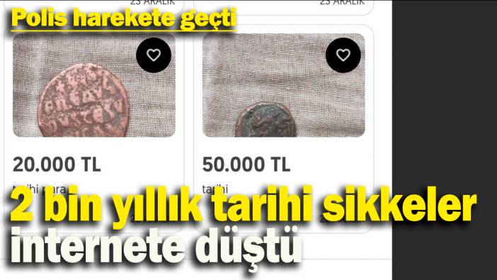 2 bin yıllık tarihi sikkeler internete düştü: Polis harekete geçti