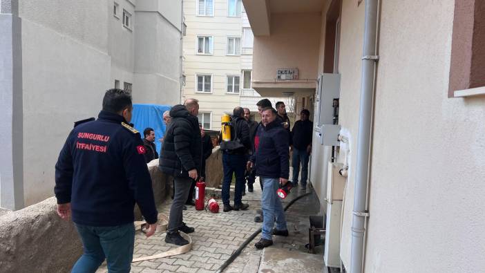 Çorum'da alevlere teslim olan ev kullanılmaz hale geldi