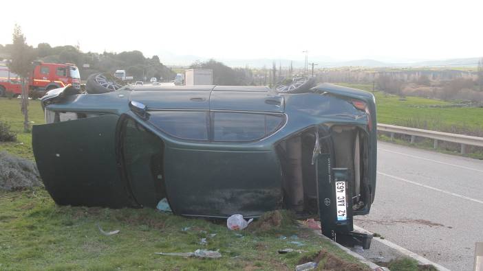 Otomobil takla attı: 3 yaralı