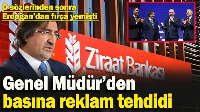 Medyaya reklam tehditi! Erdoğan’dan fırça yiyen Banka Genel Müdürü Alpaslan Çakar yeni bir skandala imza attı