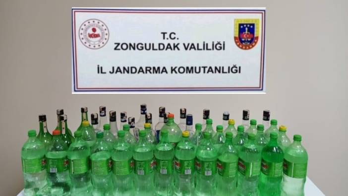 Zonguldak'ta alkol denetimi! 20 litre ele geçirildi