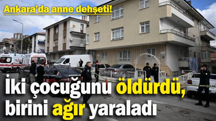 Cinnet geçiren anne dehşet saçtı! İki çocuğunu öldürdü, birini ağır yaraladı
