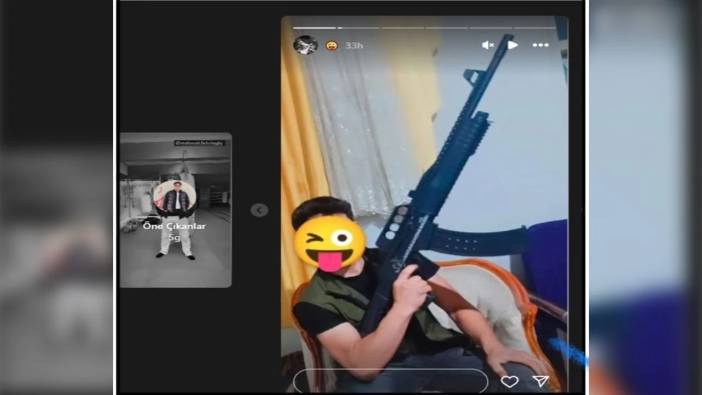 Sosyal medyada silahlı fotoğraf paylaşan şüpheli tutuklandı