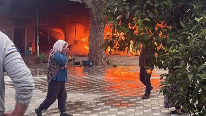 Muğla'da yangın! Arı ürünleri deposu alevlere teslim oldu