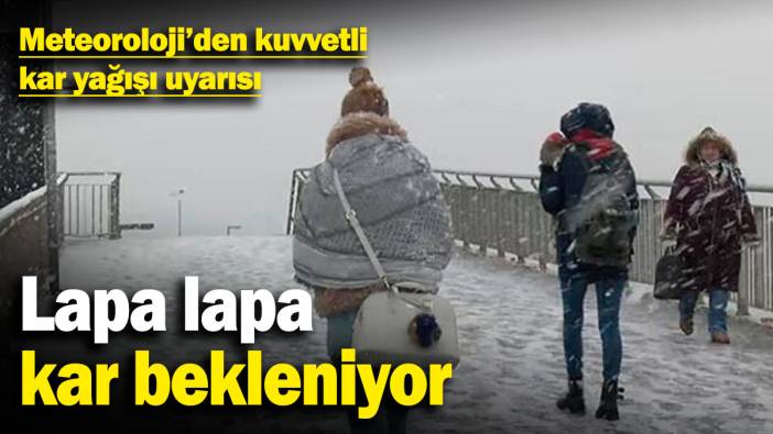 Meteoroloji’den kuvvetli kar yağışı uyarısı! Lapa lapa kar bekleniyor (12 Şubat 2025)