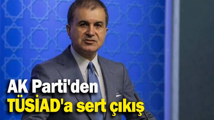 AK Parti'den TÜSİAD'a sert çıkış