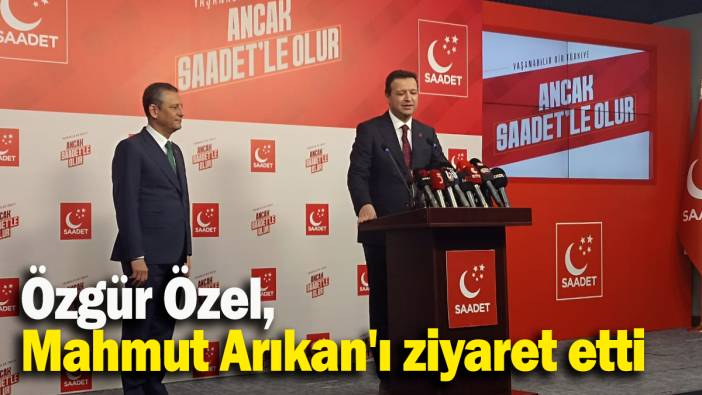 Özgür Özel,  Mahmut Arıkan'ı ziyaret etti