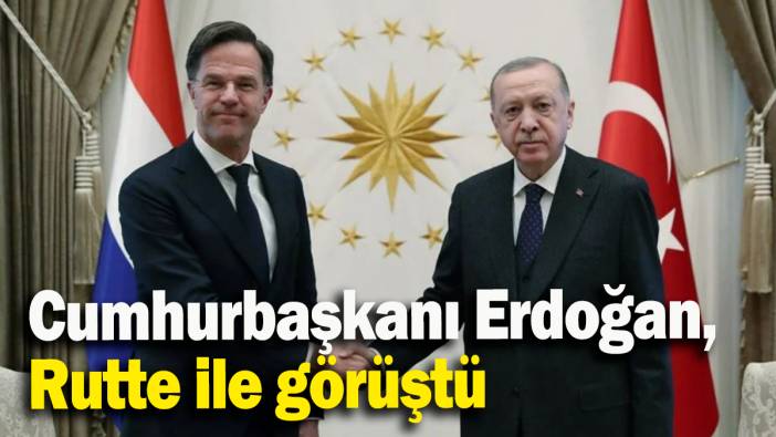 Cumhurbaşkanı Erdoğan, NATO Genel Sekreteri Rutte ile görüştü