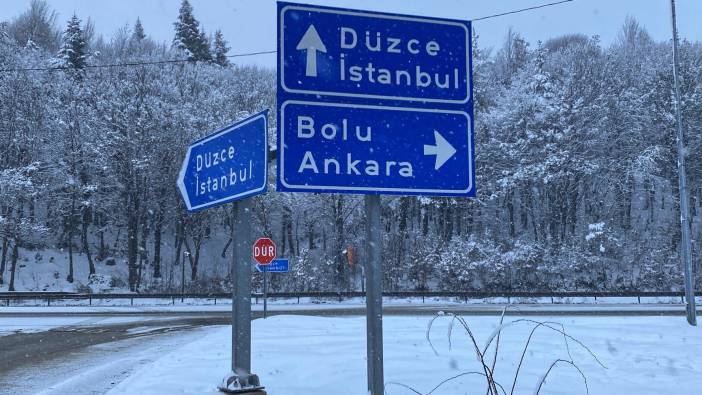 Bolu Dağı’nda kar etkili oluyor