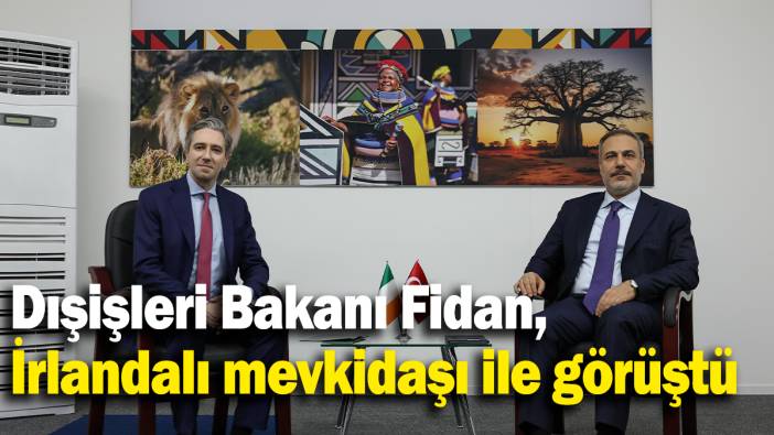 Dışişleri Bakanı Fidan, İrlandalı mevkidaşı Harris ile görüştü