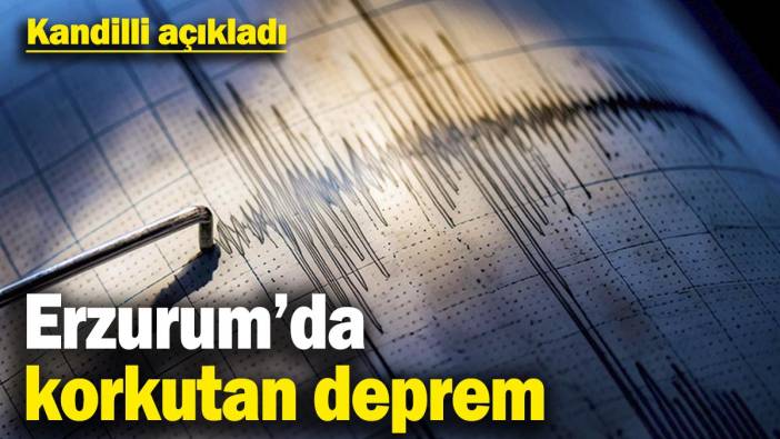 Son dakika... Erzrum'da korkutan deprem (21 Şubat 2025)