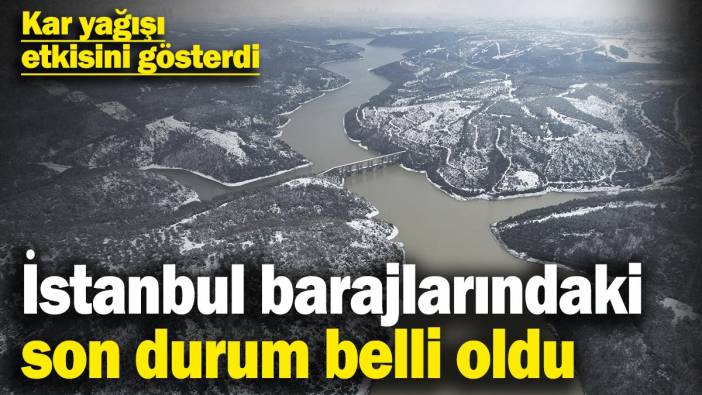 Kar yağışı etkisini gösterdi! İstanbul'da barajlardaki son durum belli oldu