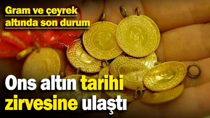 Ons altın tarihi zirvesine ulaştı! Gram ve çeyrek altında son durum (23 Şubat 2025)