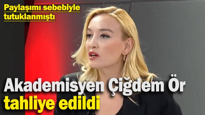 Akademisyen Çiğdem Bayraktar Ör tahliye edildi