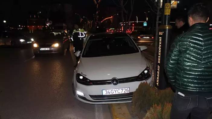 Önce yayaya, ardından direğe çarptı: 'Alkollüyüm ehliyetimi alabilirsiniz'