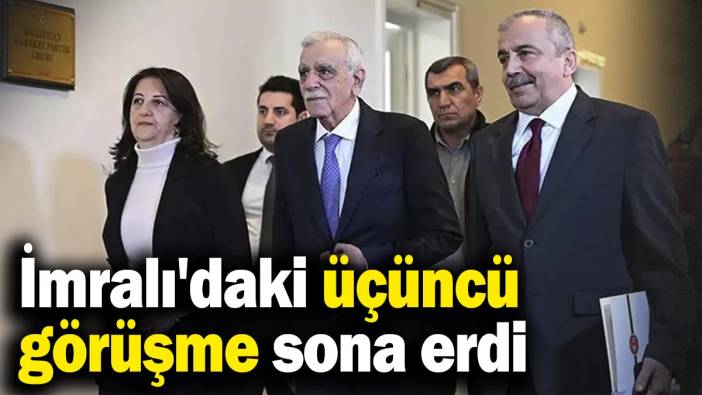 Son Dakika... DEM Parti heyetinin İmralı'daki görüşmesi sona erdi