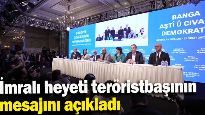 Teröristbaşı Öcalan: PKK kendini feshetsin