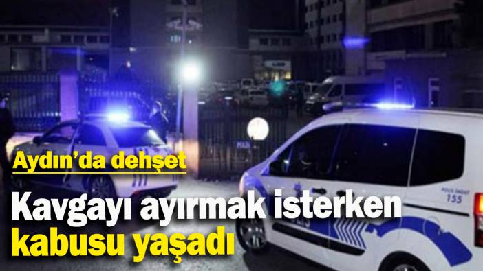 Kavgayı ayırmak isterken kabusu yaşadı