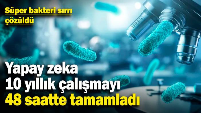 Süper bakteri sırrı çözüldü: Yapay zeka 10 yıllık çalışmayı 48 saatte tamamladı