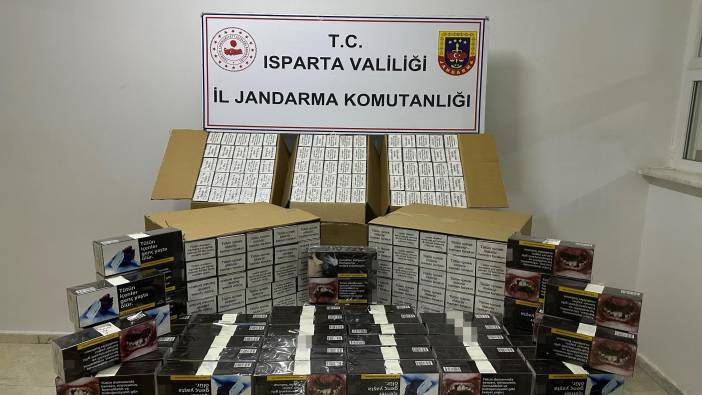 Isparta’da 60 bin adet kaçak makaron ele geçirildi