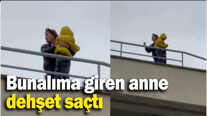 Bunalıma giren anne  dehşet saçtı