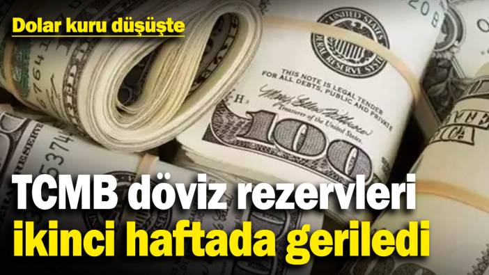 Dolar kuru düşüşte: TCMB döviz rezervleri ikinci haftada geriledi