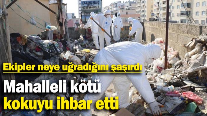 Mahalleli kötü kokuyu ihbar etti:Ekipler neye uğradığını şaşırdı