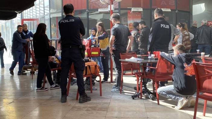 AVM'de korku dolu anlar! Kafede yangın çıktı