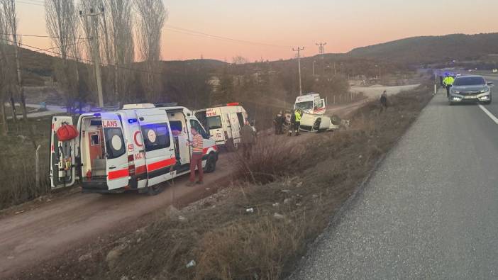 Kütahya’da trafik kazası: 2 yaralı