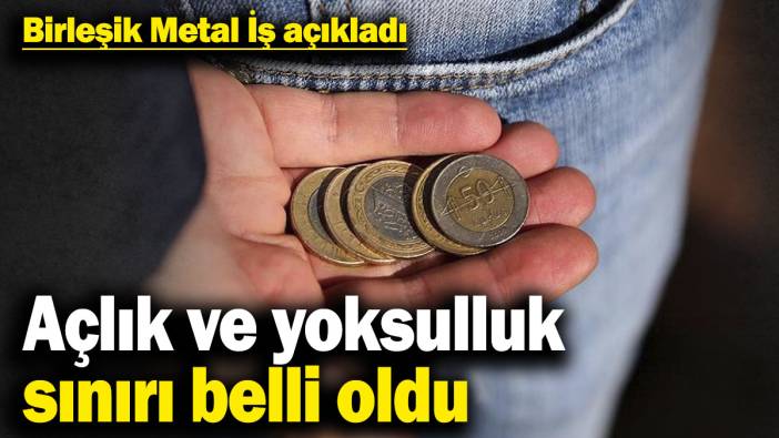 Açlık ve yoksulluk sınırı belli oldu! Birleşik Metal İş açıkladı