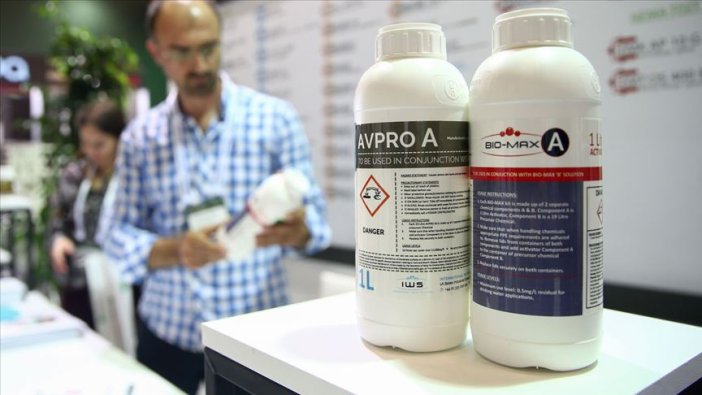 Çevre dostu dezenfektan ilaç fuarda tanıtıldı