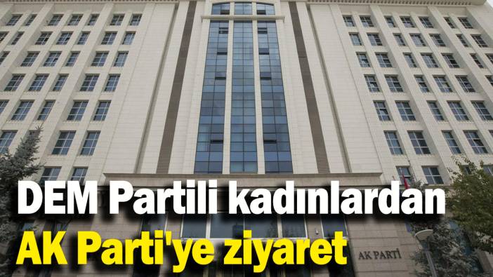 DEM Partili kadınlardan AK Parti'ye ziyaret