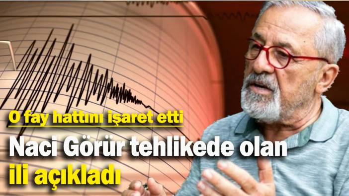 Naci Görür tehlikede olan  ili açıkladı: O fay hattını işaret etti