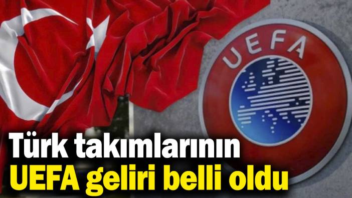 Türk takımlarının UEFA geliri belli oldu