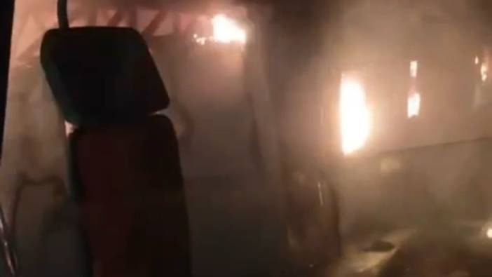 Kahramanmaraş'ta konteyner yangını