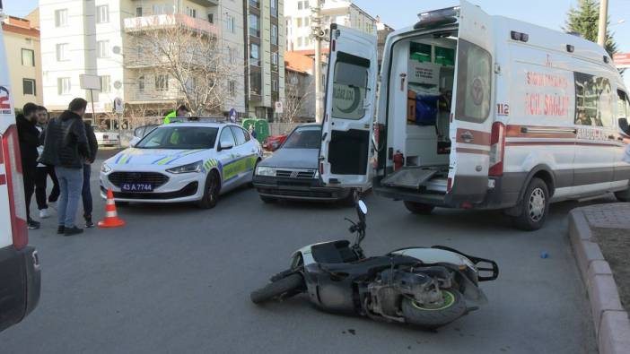 Kütahya'da trafik kazası! 2 kişi yaralandı