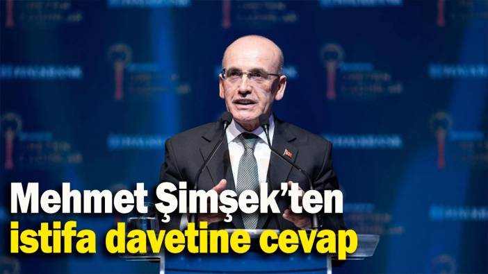 Mehmet Şimşek’ten istifa davetine cevap