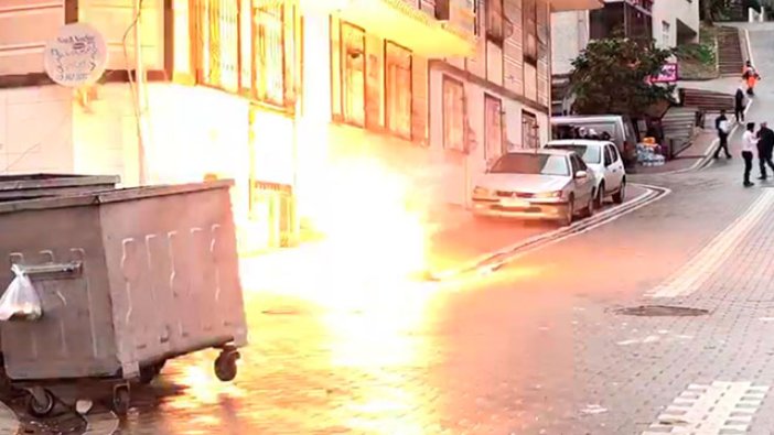Esenyurt'ta yer altı kabloları patladı